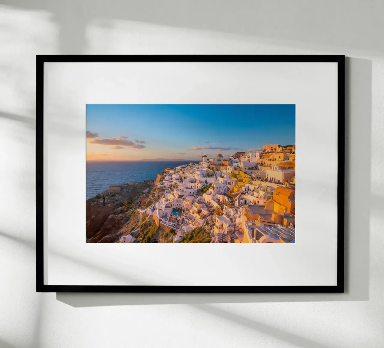 Cliff Path and Caldera View, Oia, Greece hahnemühle by Wanderlust Vibes