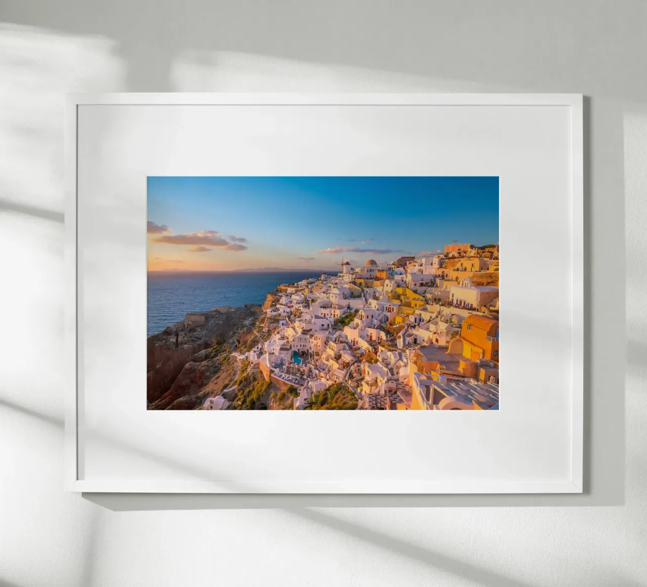 Cliff Path and Caldera View, Oia, Greece hahnemühle by Wanderlust Vibes
