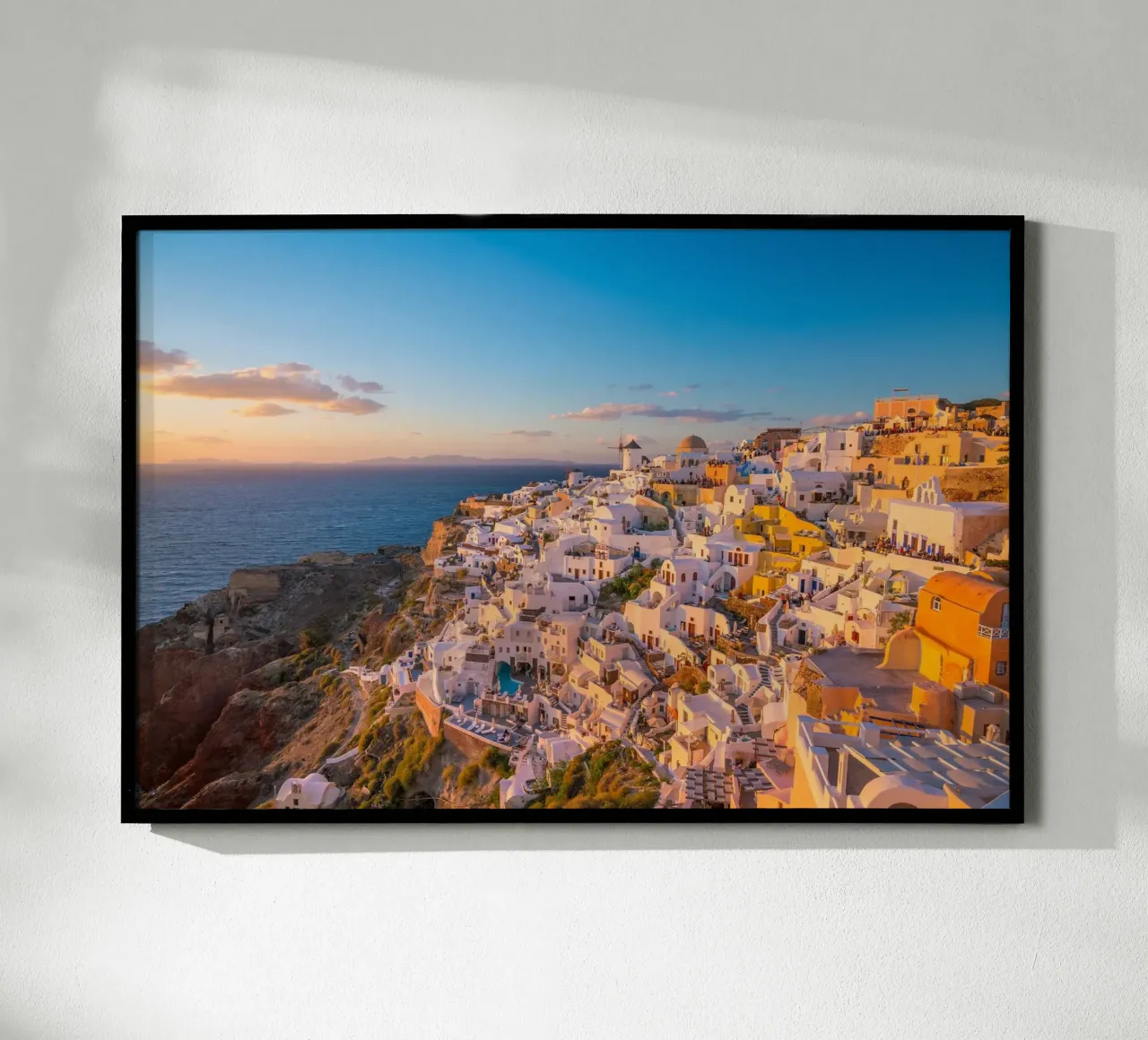 Sentiero della scogliera e vista sulla Caldera, Oia, Grecia carta hahnemühle da Wanderlust Vibes