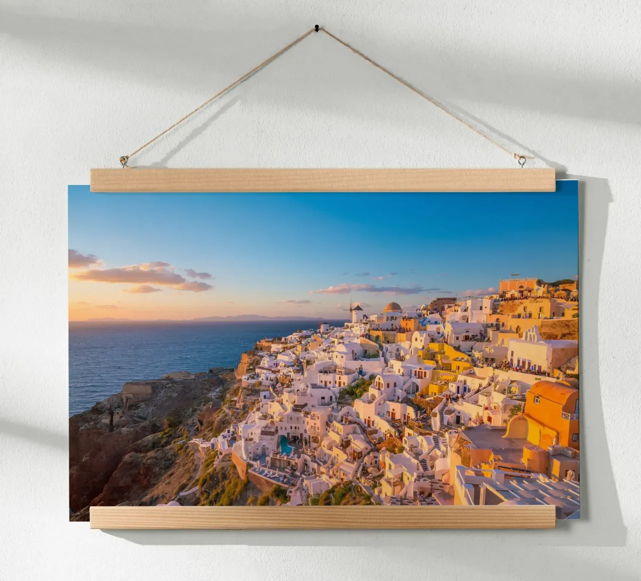 Cliff Path and Caldera View, Oia, Greece hahnemühle by Wanderlust Vibes