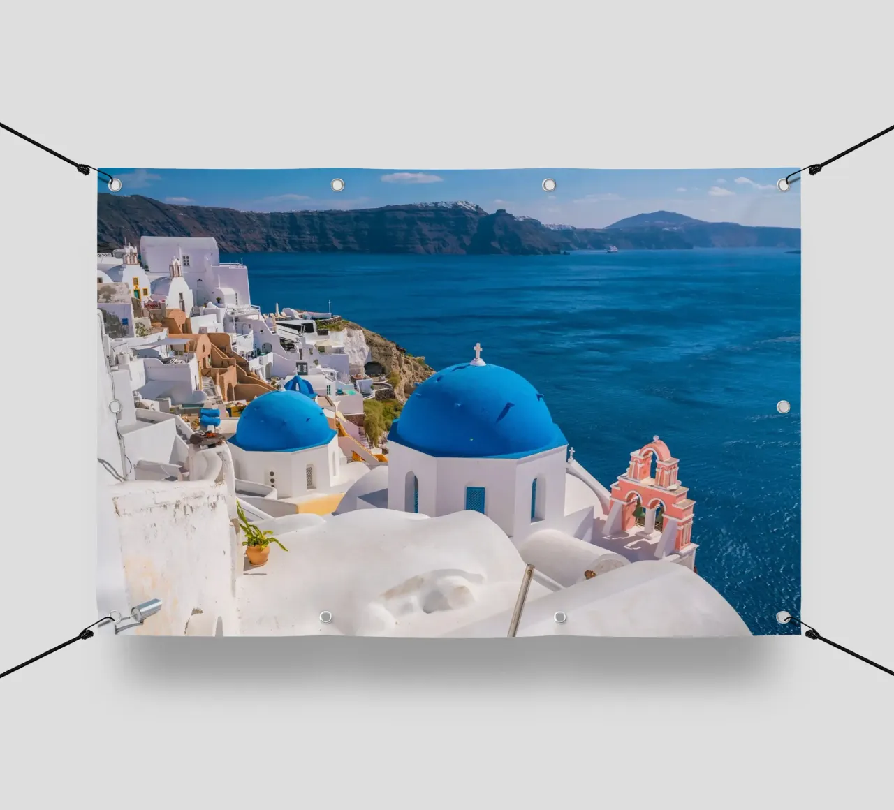 Santorini, Greece telo in pvc da Wanderlust Vibes