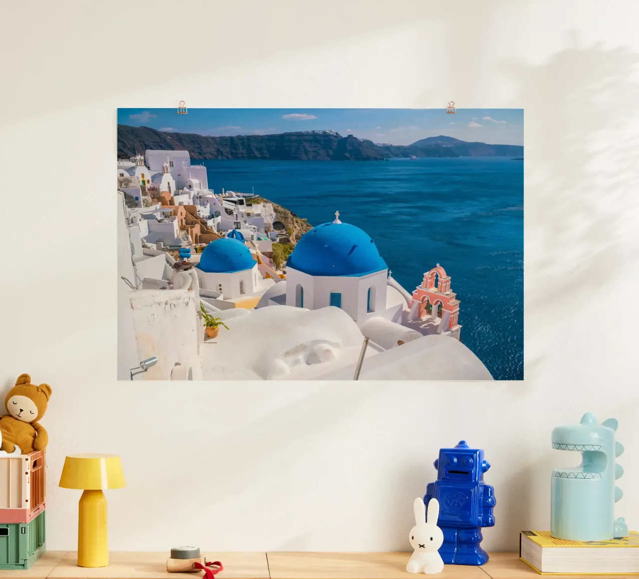Santorini, Greece carta hahnemühle da Wanderlust Vibes