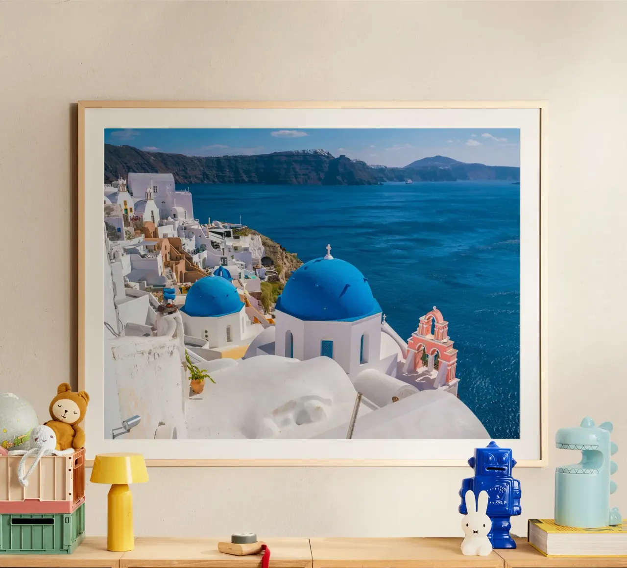 Santorini, Greece carta hahnemühle da Wanderlust Vibes