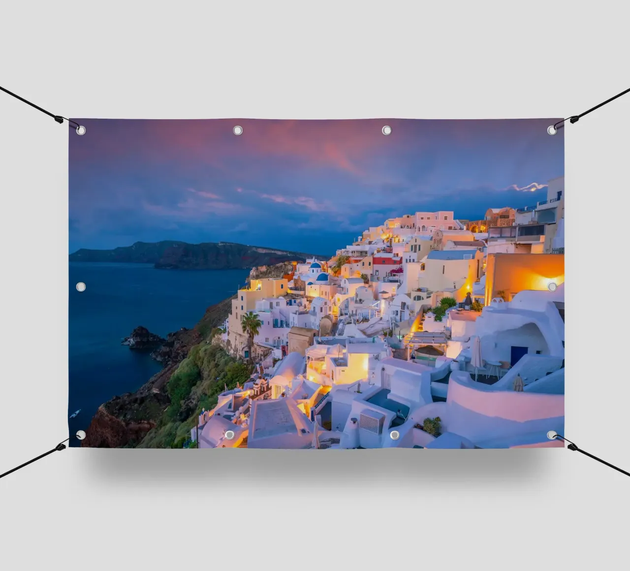 Santorini, Greece telo in pvc da Wanderlust Vibes