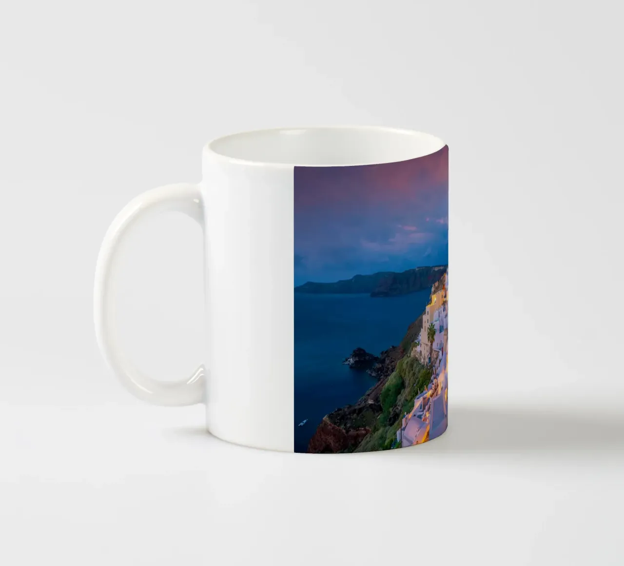 Santorini, Greece tazza in ceramica da Wanderlust Vibes