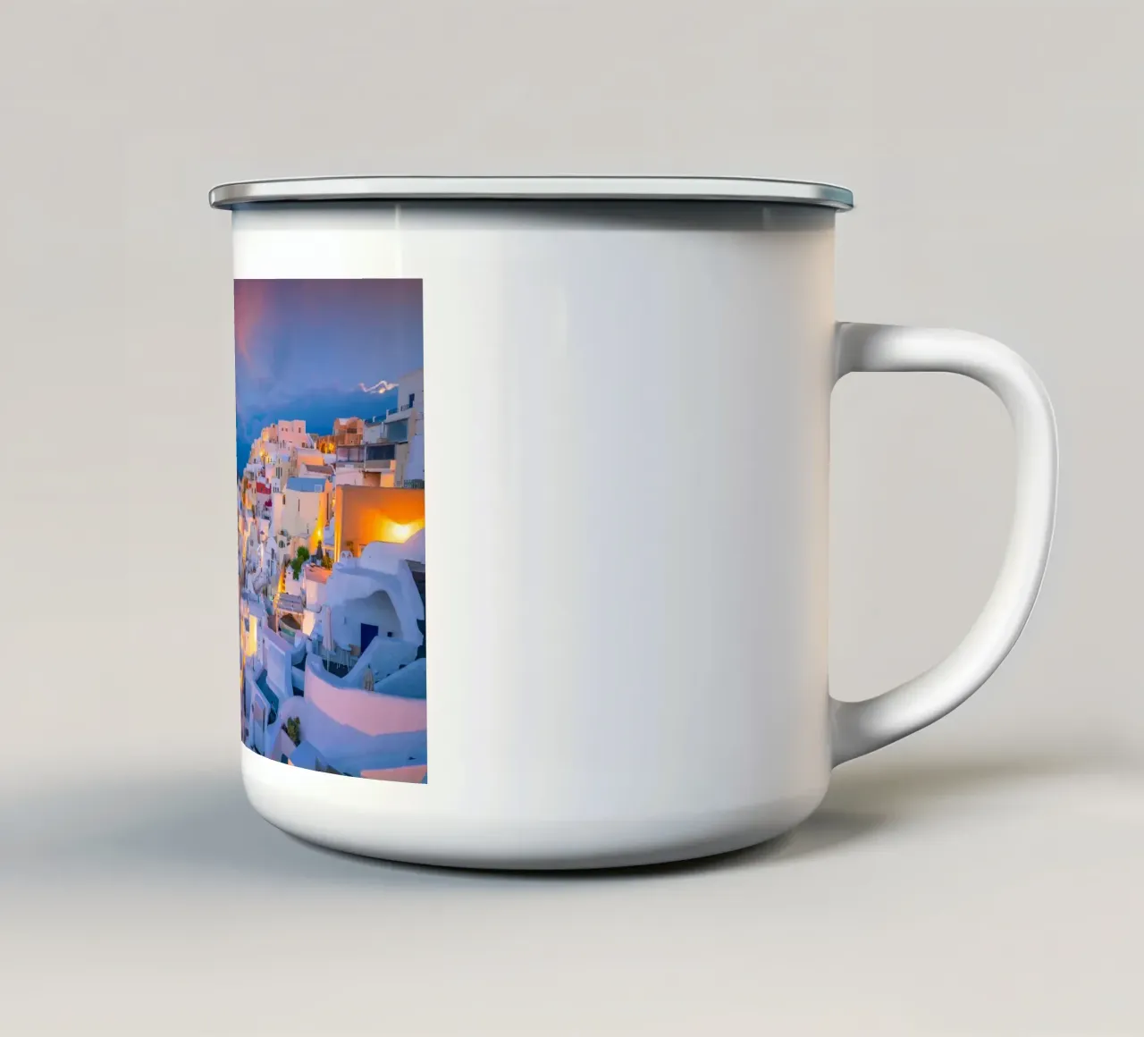 Santorini, Greece tazza in smalto da Wanderlust Vibes