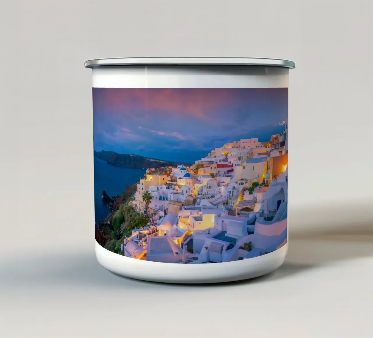 Santorini, Greece tazza in smalto da Wanderlust Vibes