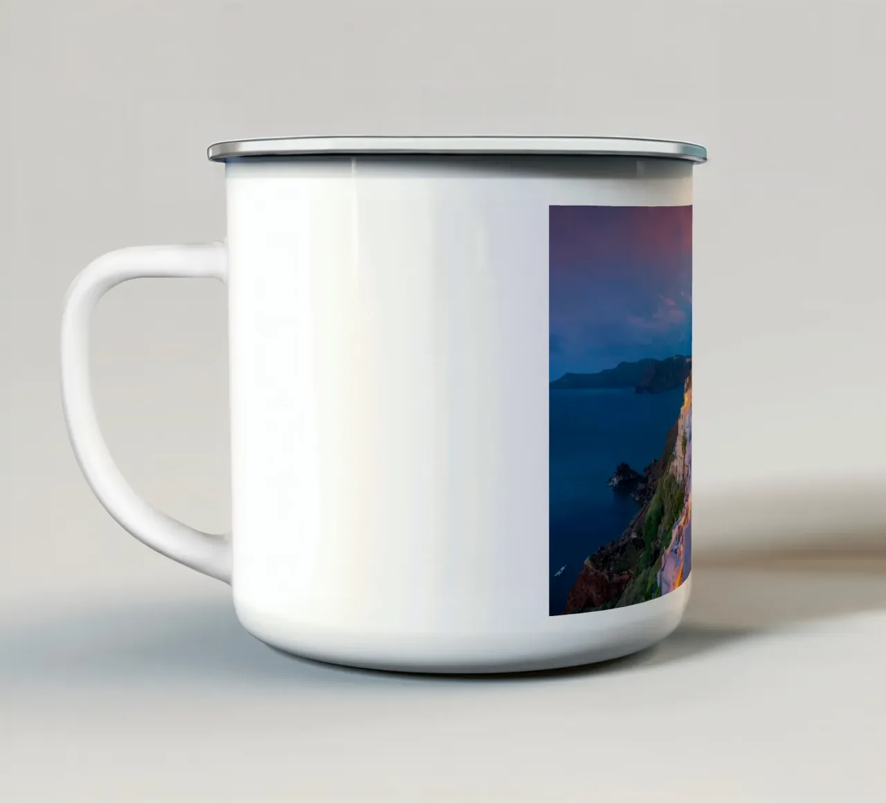 Santorini, Greece tazza in smalto da Wanderlust Vibes