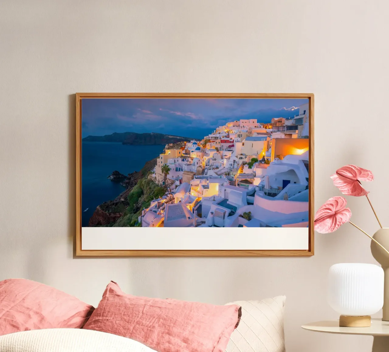 Terrazza sul tetto della Caldera, Oia, Grecia alluminio dibond da Wanderlust Vibes