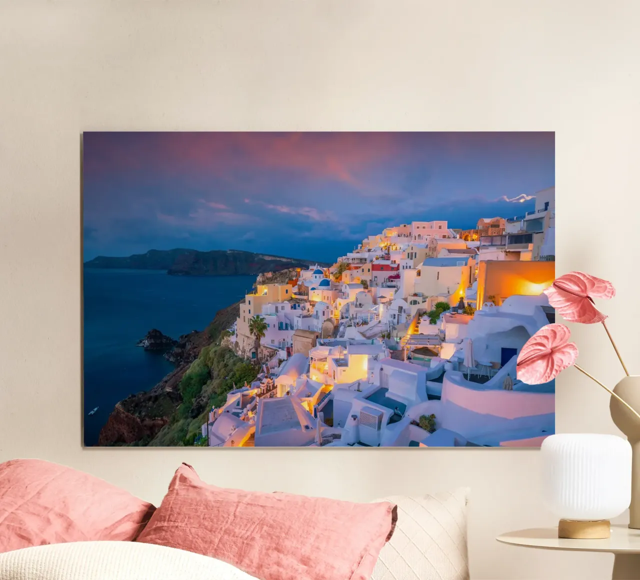 Terrazza sul tetto della Caldera, Oia, Grecia carta hahnemühle da Wanderlust Vibes