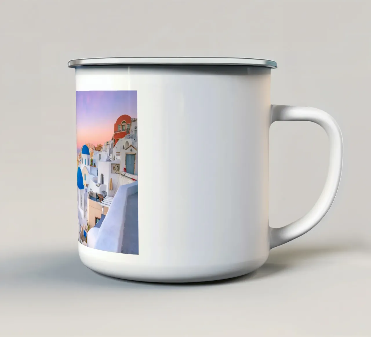 Santorini, Greece tazza in smalto da Wanderlust Vibes