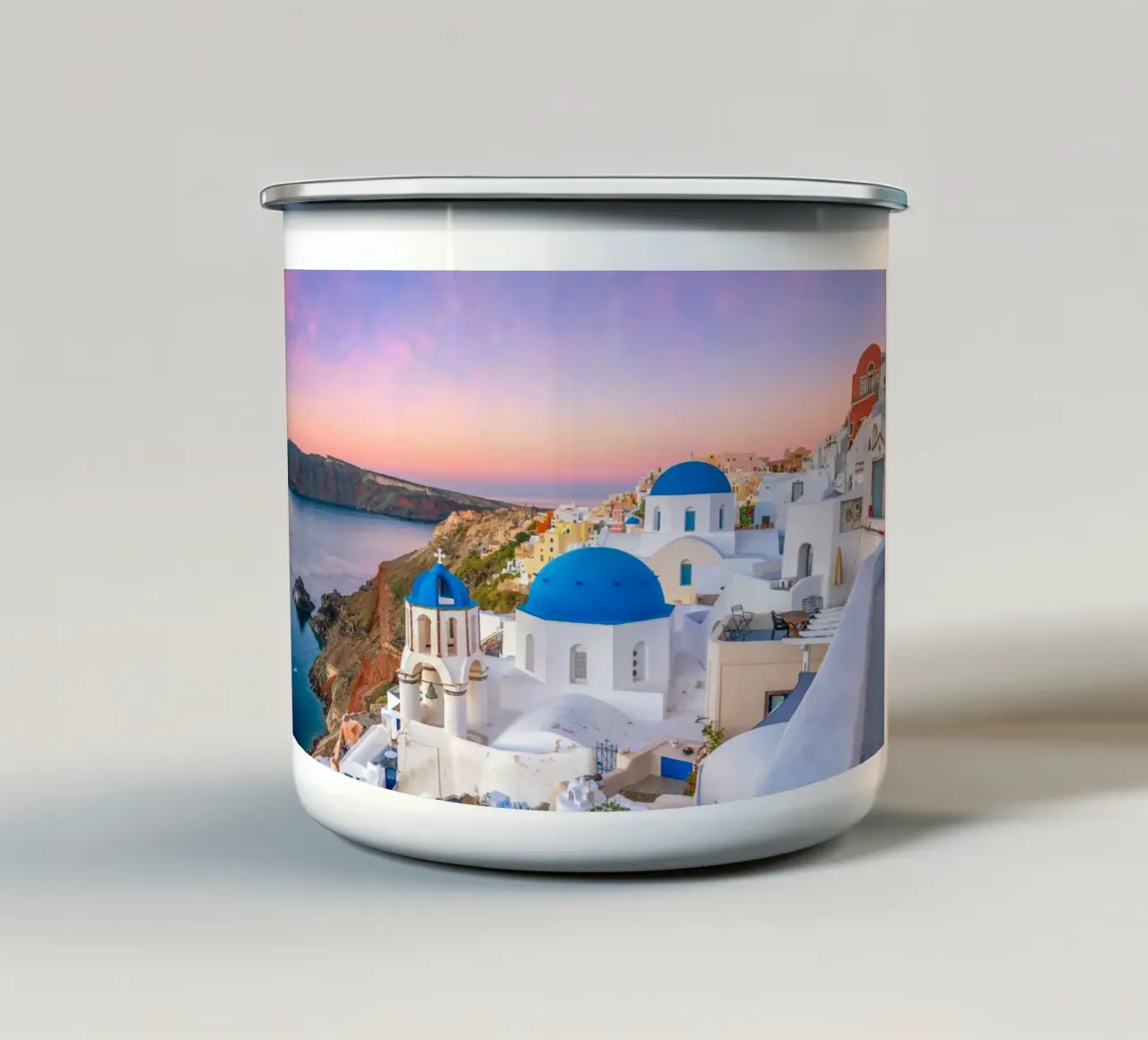 Santorini, Greece tazza in smalto da Wanderlust Vibes