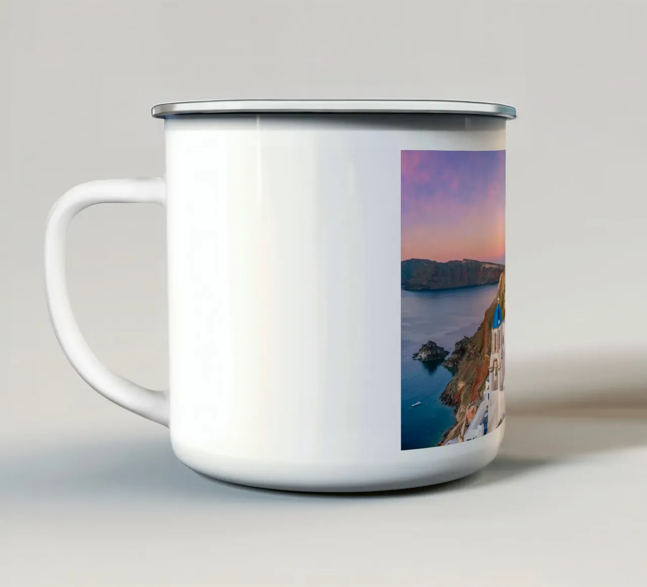 Santorini, Greece tazza in smalto da Wanderlust Vibes