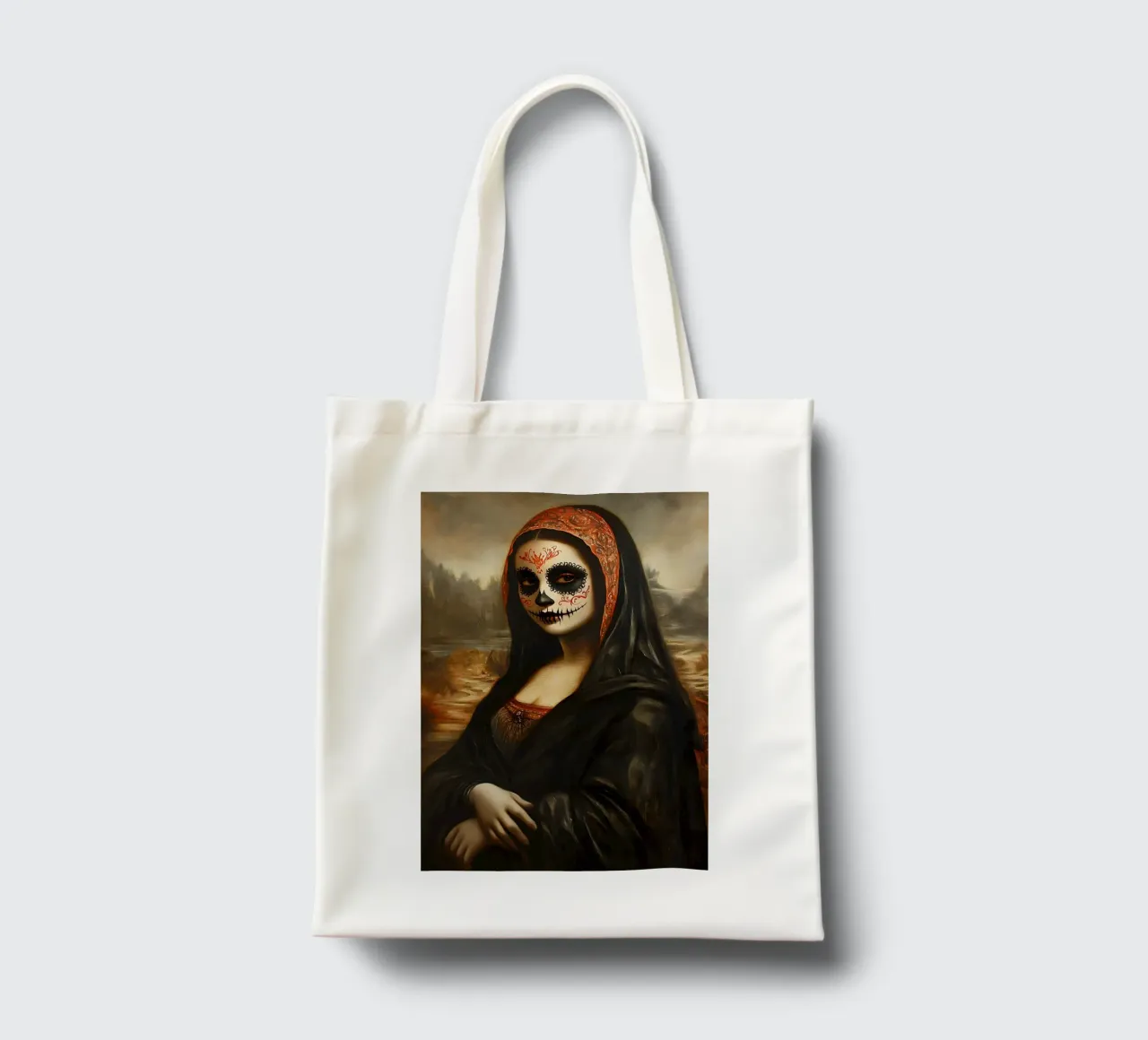 Monna Lisa per celebrare i morti borsa in juta da M-Ulrich-Digital Art