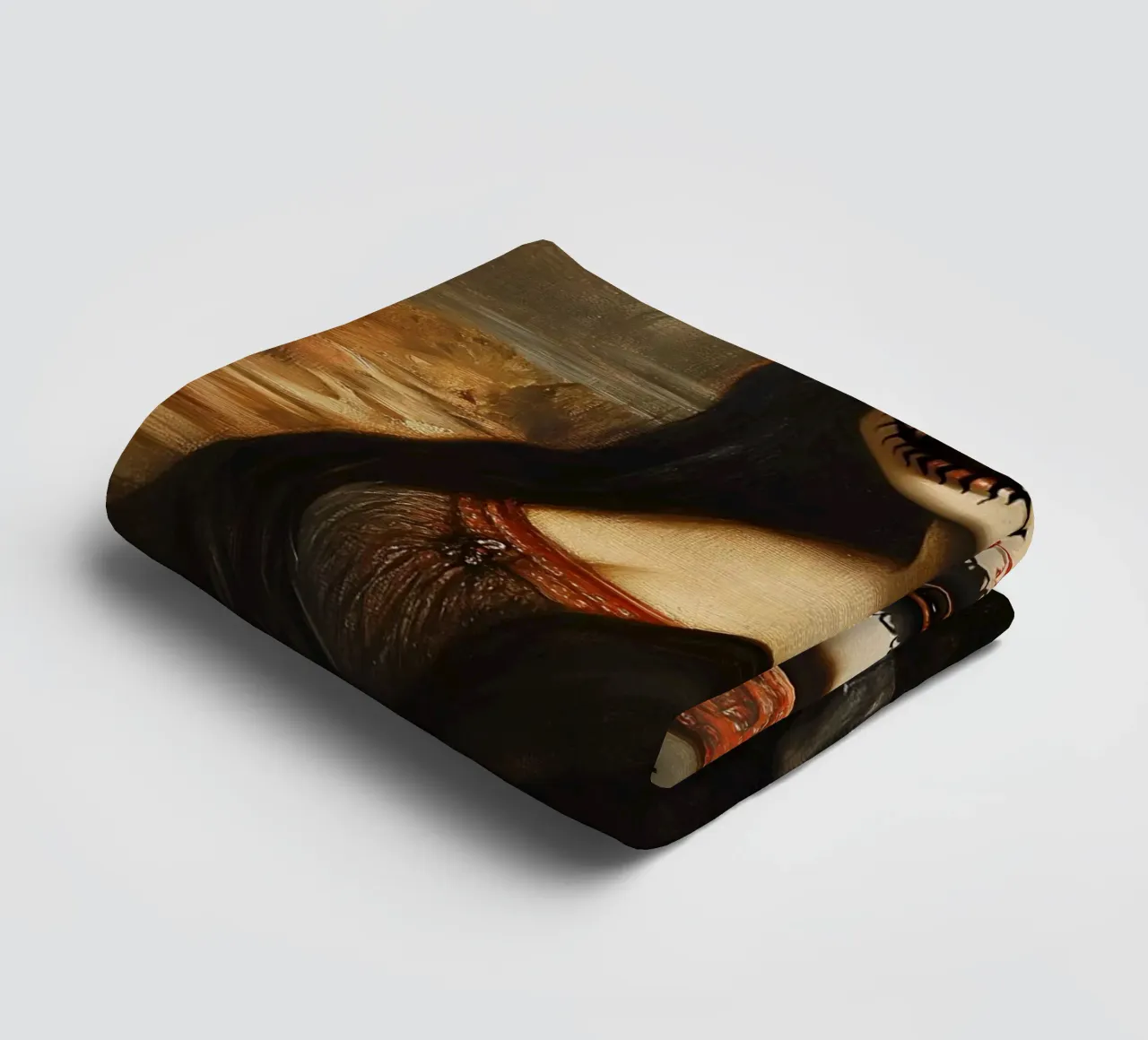 Monna Lisa per celebrare i morti asciugamano da bagno da M-Ulrich-Digital Art