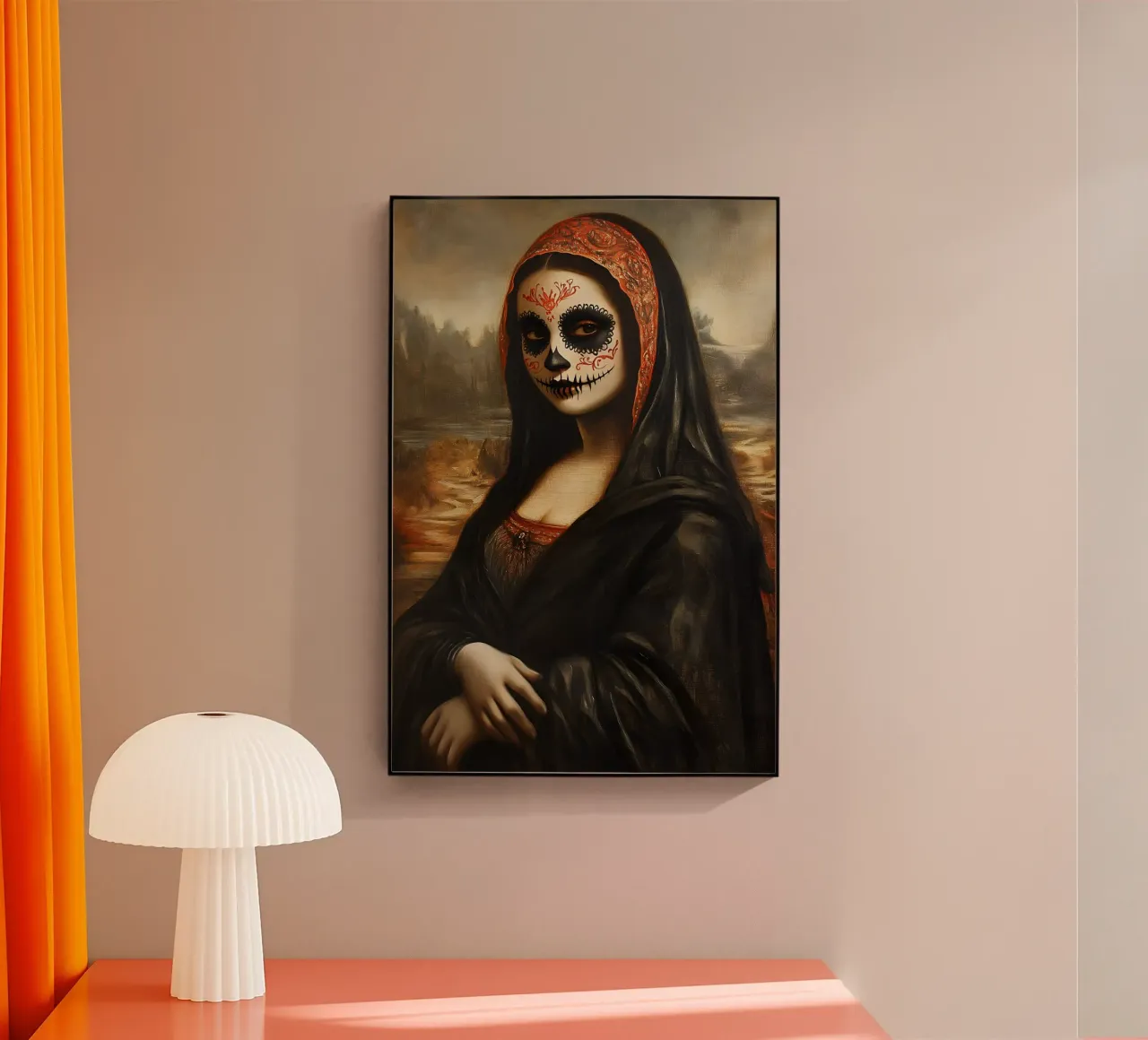 Monna Lisa per celebrare i morti plexiglass da M-Ulrich-Digital Art
