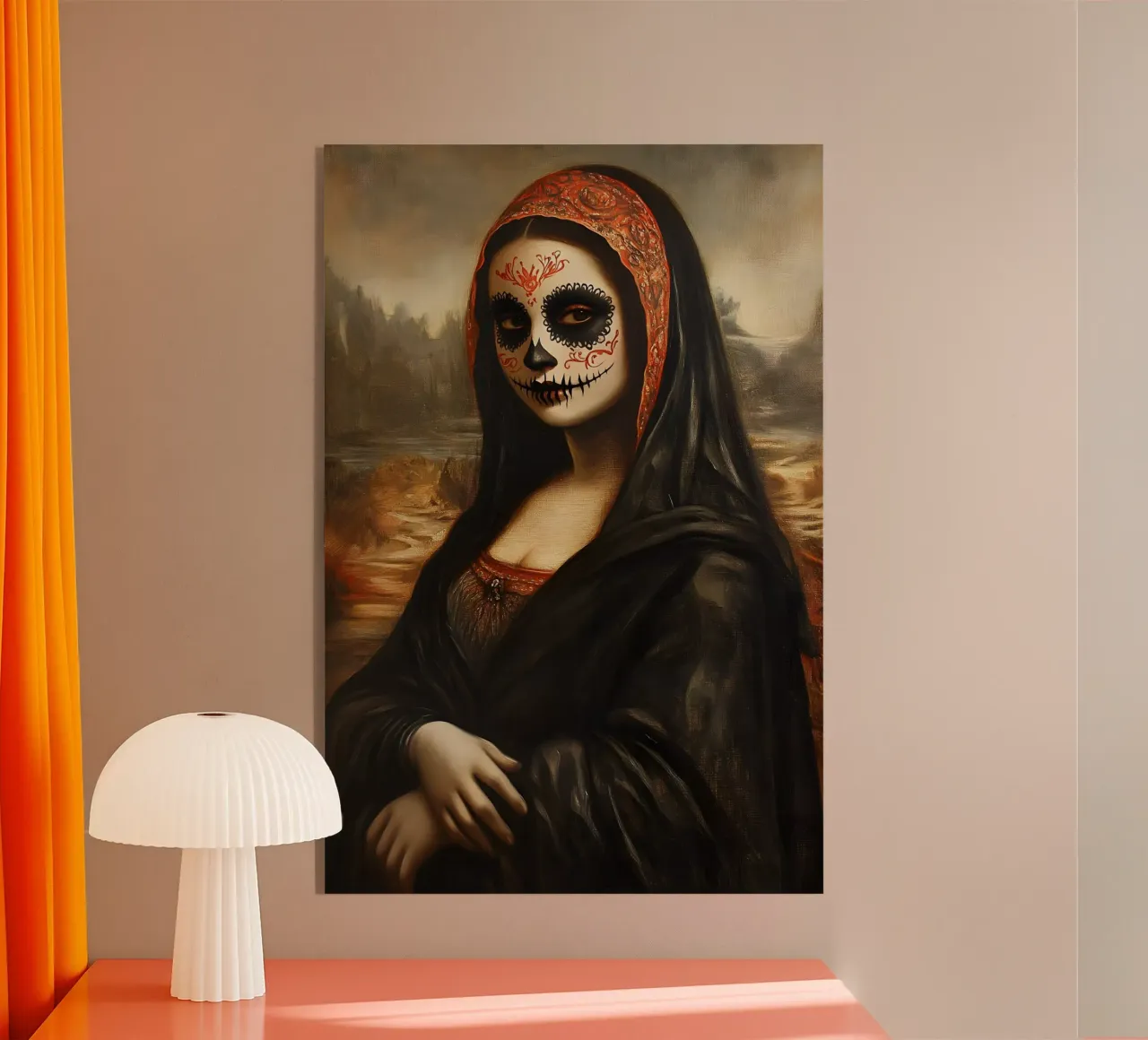 Monna Lisa per celebrare i morti plexiglass da M-Ulrich-Digital Art