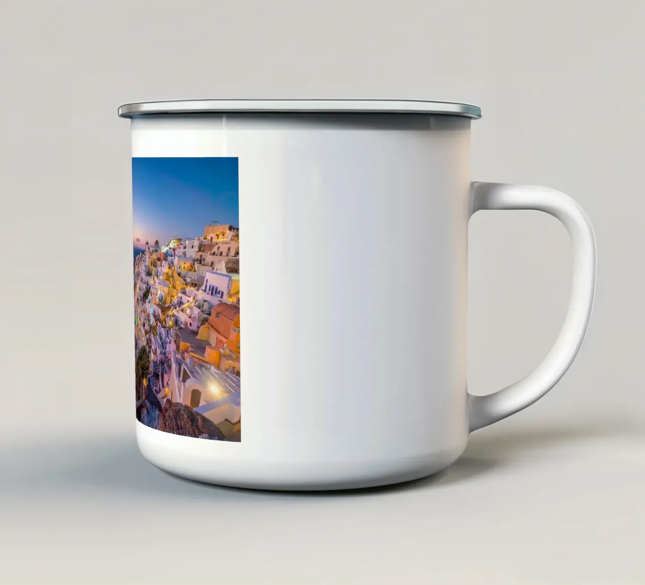Santorini, Greece tazza in smalto da Wanderlust Vibes