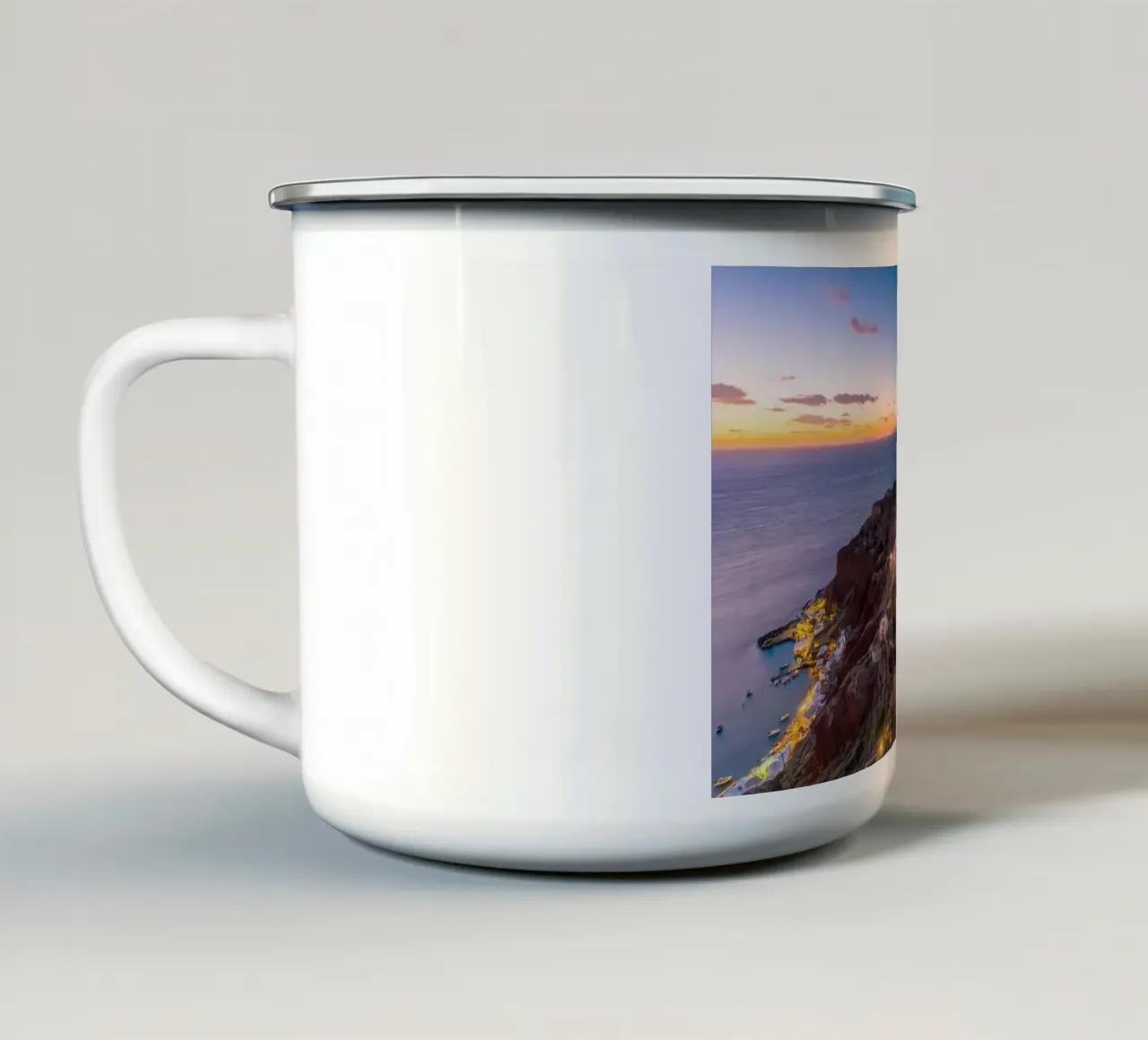 Santorini, Greece tazza in smalto da Wanderlust Vibes