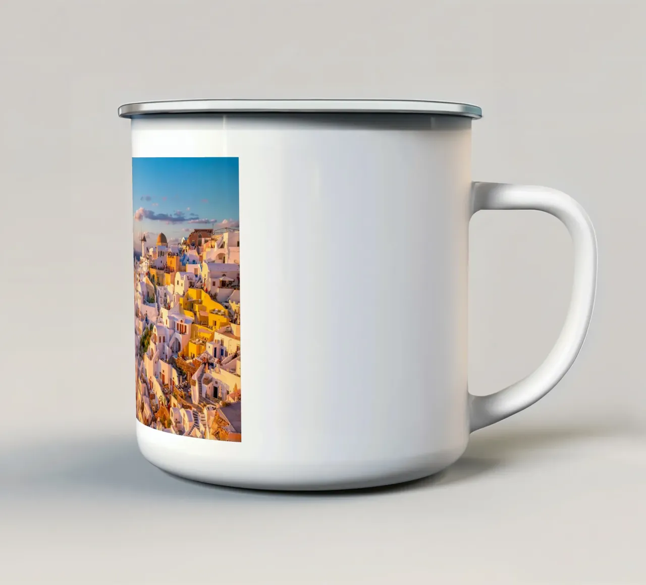 Santorini, Greece tazza in smalto da Wanderlust Vibes