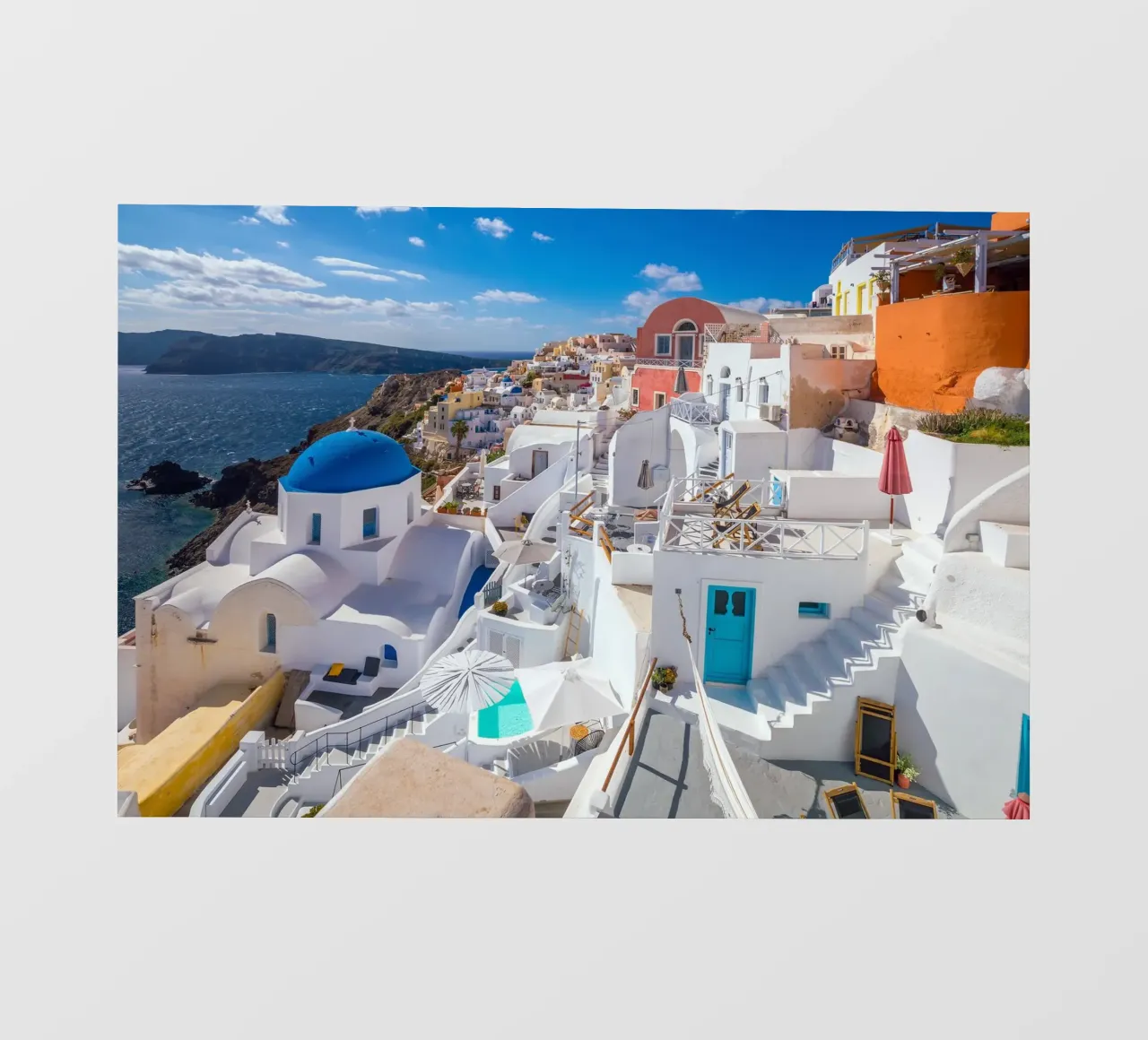 Santorini, Greece telo in pvc da Wanderlust Vibes