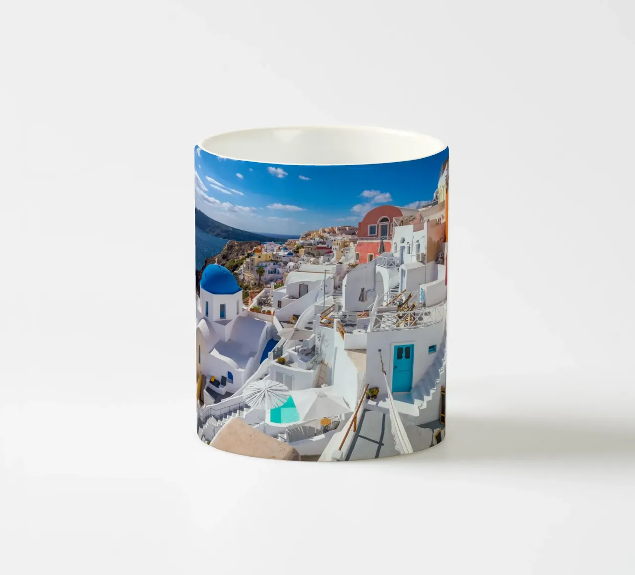 Santorini, Greece tazza in ceramica da Wanderlust Vibes