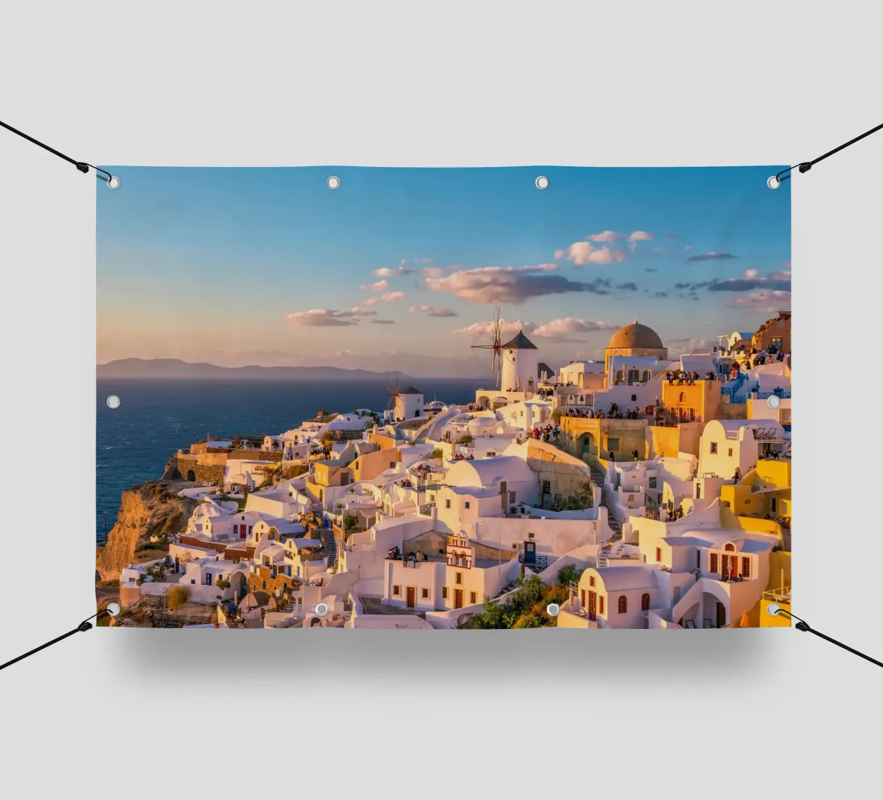 Santorini, Greece telo in pvc da Wanderlust Vibes
