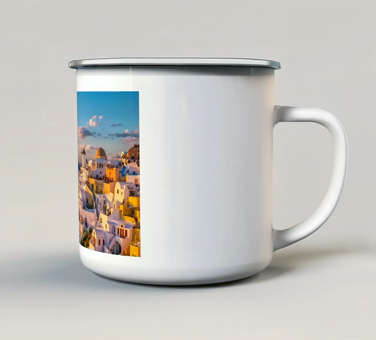 Santorini, Greece tazza in smalto da Wanderlust Vibes
