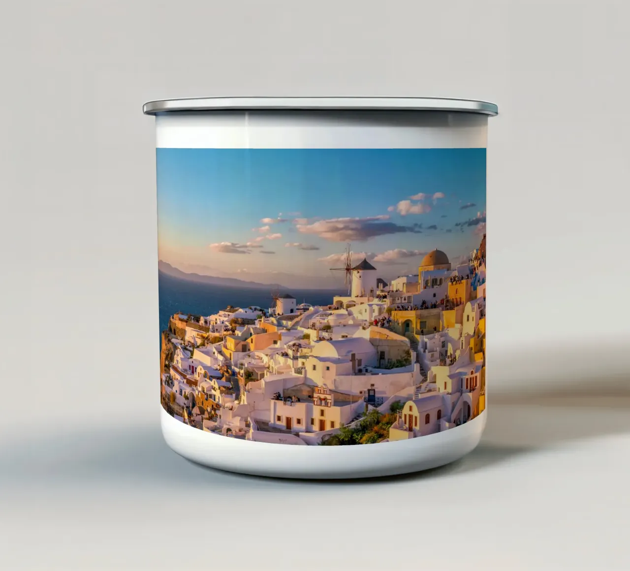 Santorini, Greece tazza in smalto da Wanderlust Vibes