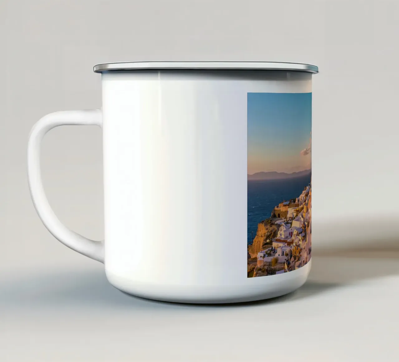 Santorini, Greece tazza in smalto da Wanderlust Vibes