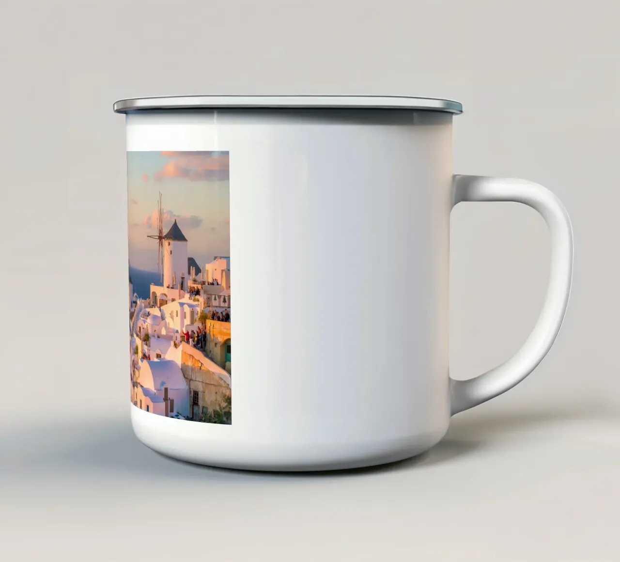 Santorini, Greece tazza in smalto da Wanderlust Vibes