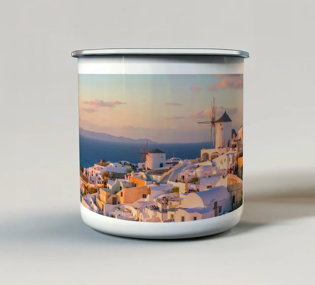 Santorini, Greece tazza in smalto da Wanderlust Vibes