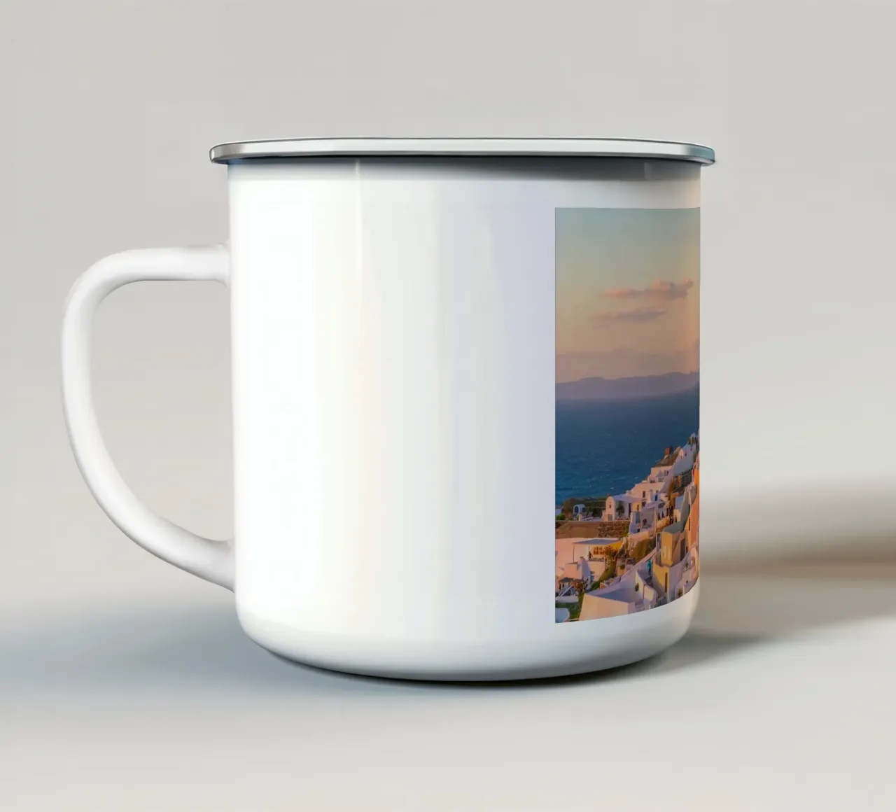 Santorini, Greece tazza in smalto da Wanderlust Vibes