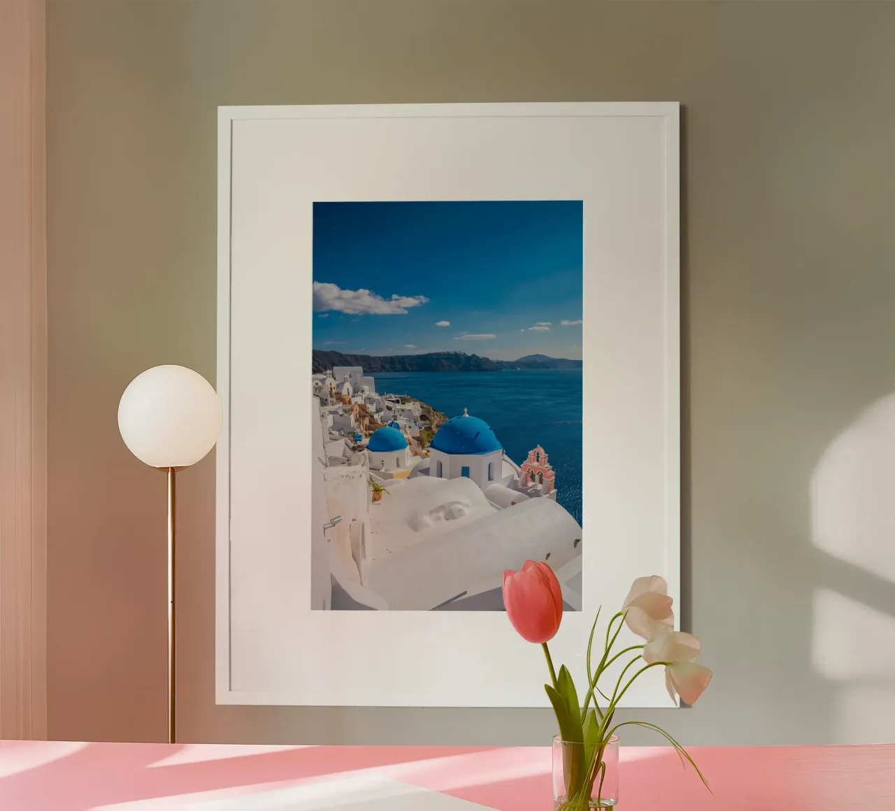 Santorini, Greece carta hahnemühle da Wanderlust Vibes