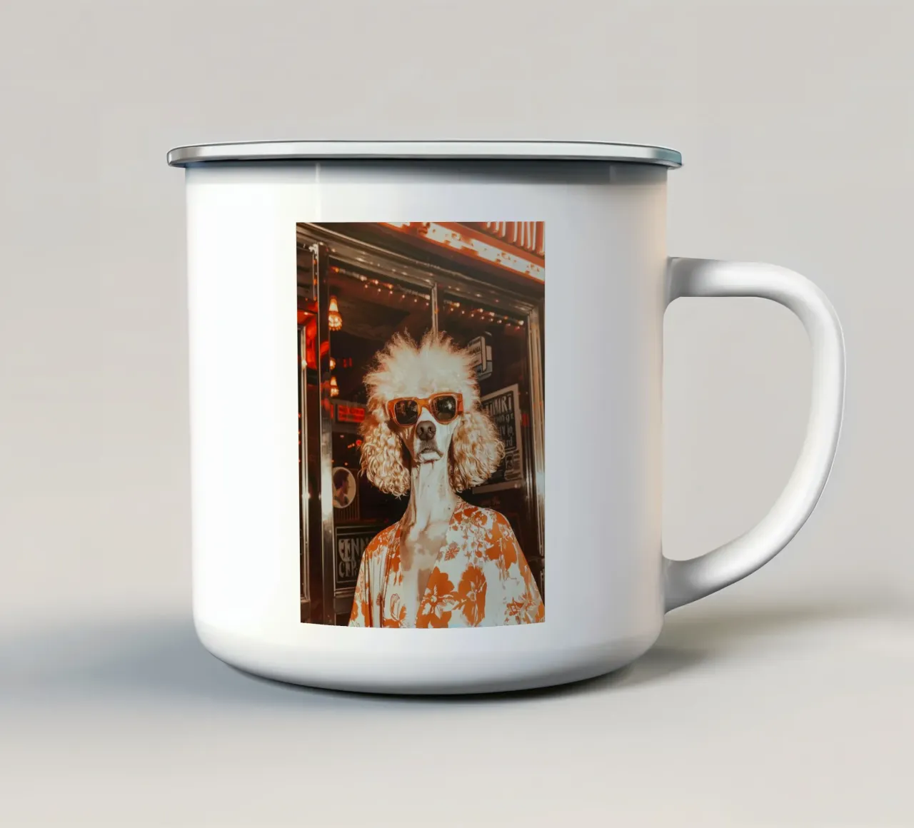 Lucas tazza in smalto da Affiches Chien Originales – Dogland