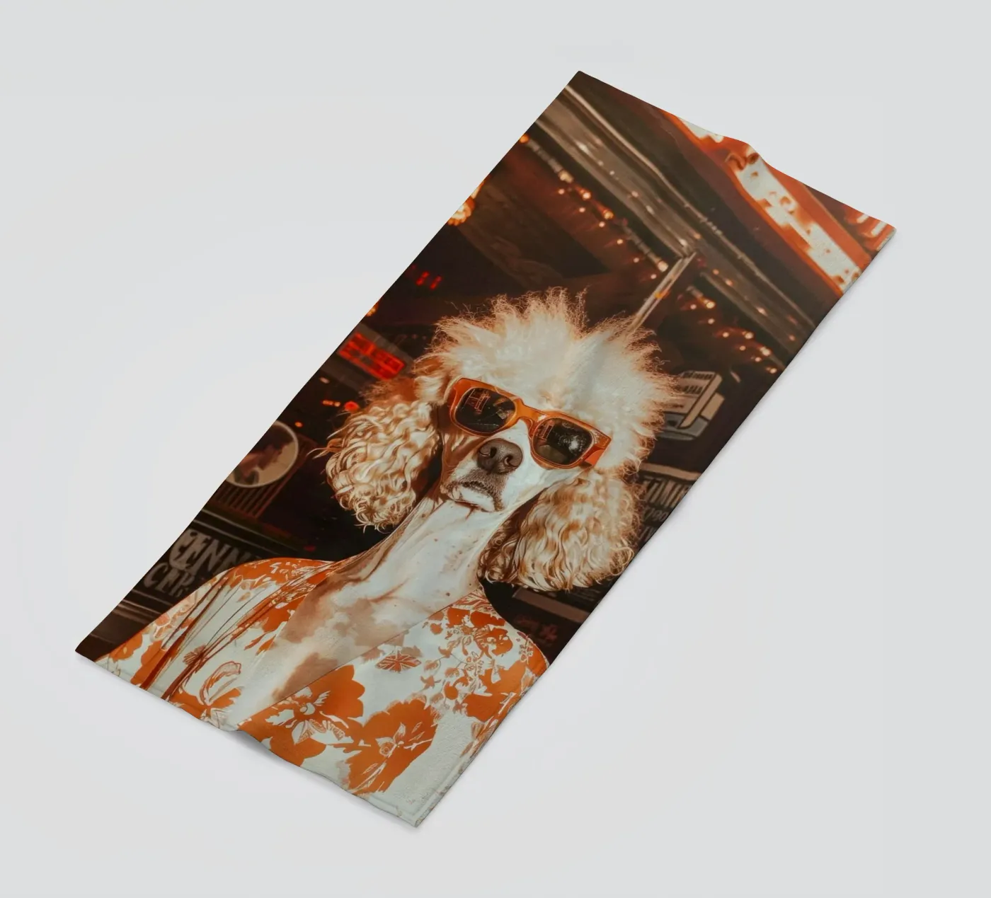 Lucas strandhanddoek van Affiches Chien Originales – Dogland