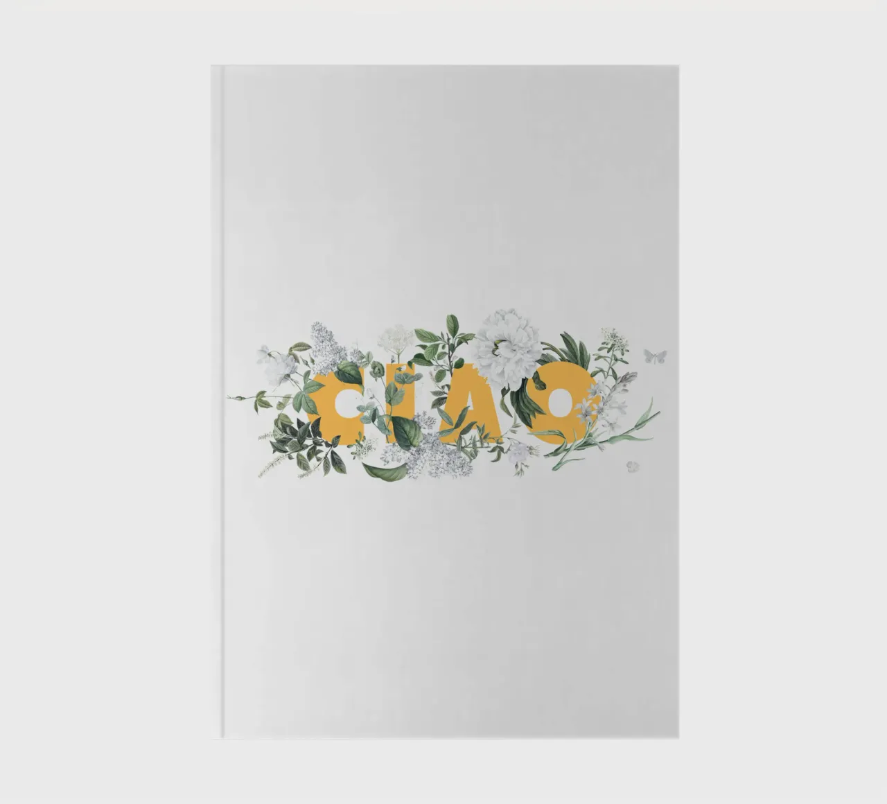 Ciao Fleurs & Insectes Jaune Blanc carnet de notes de Studio Frances M