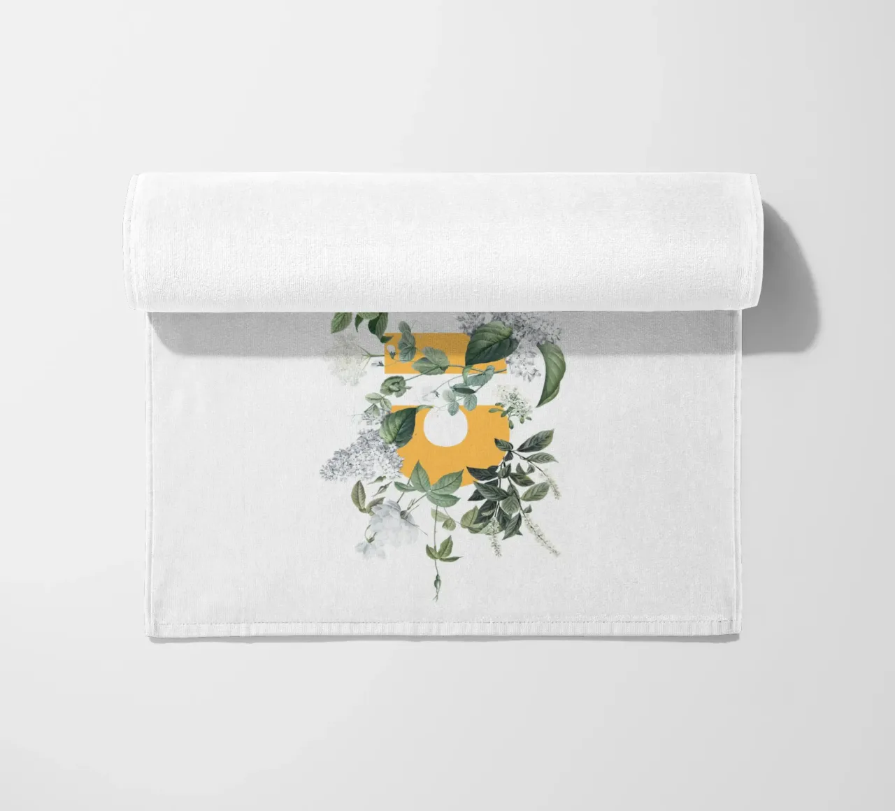 Ciao Fiori e Insetti Giallo Bianco telo mare da Studio Frances M
