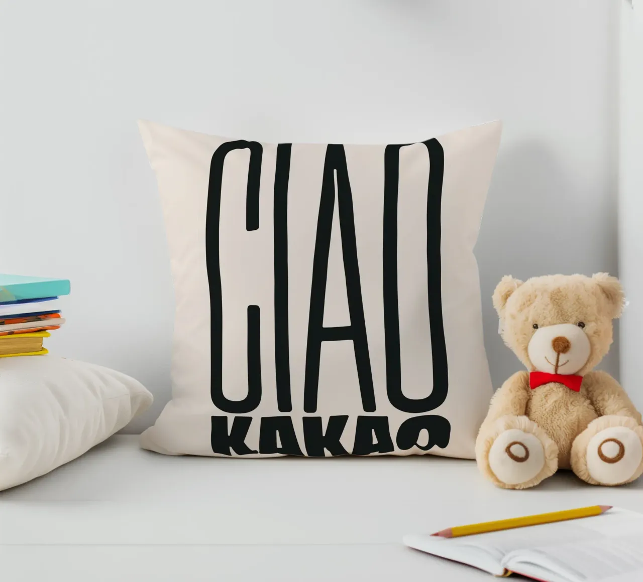 Ciao Cacao cuscino da PurePeachStudio