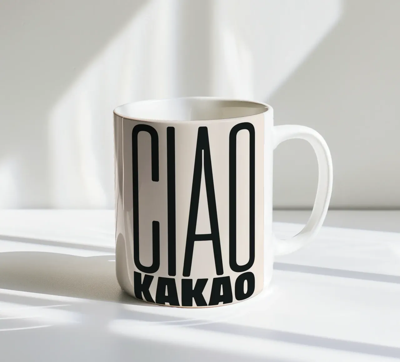 Ciao Cacao tazza in ceramica da PurePeachStudio