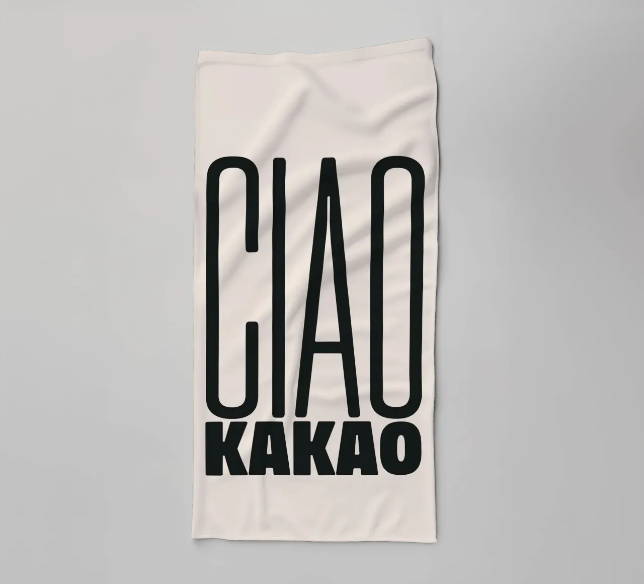 Ciao Cocoa towel by PurePeachStudio