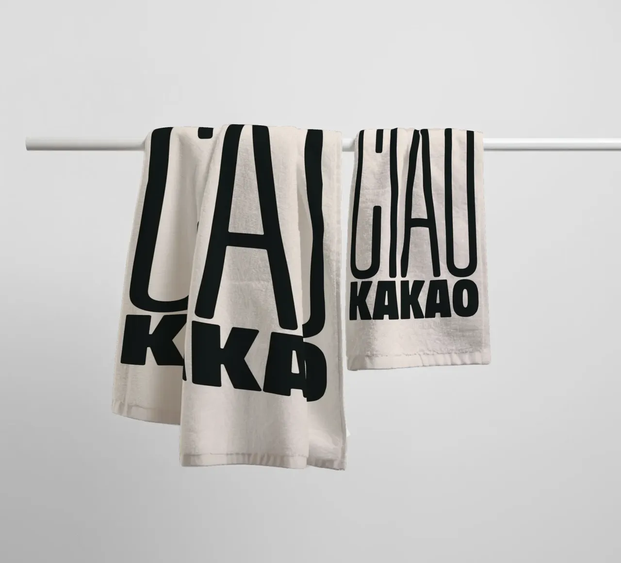 Ciao Cocoa towel by PurePeachStudio