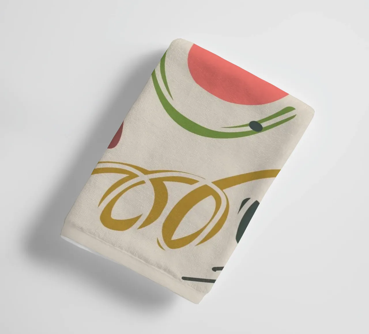 Maximalist line art 04 towel by Little Dean
