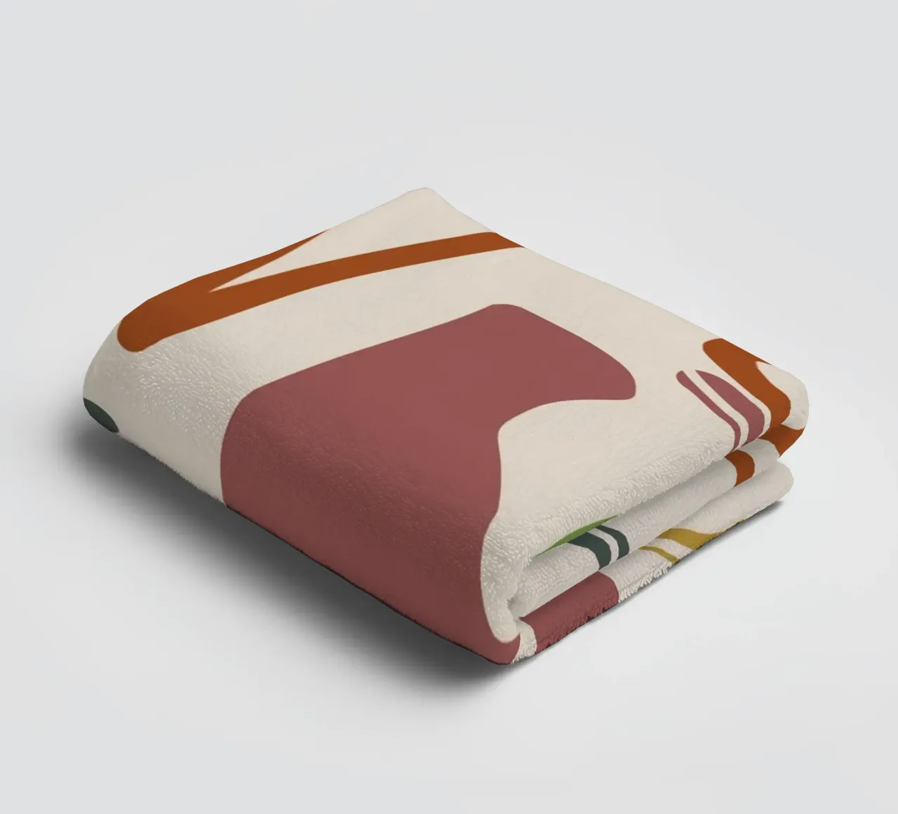 Maximalist line art 04 towel by Little Dean