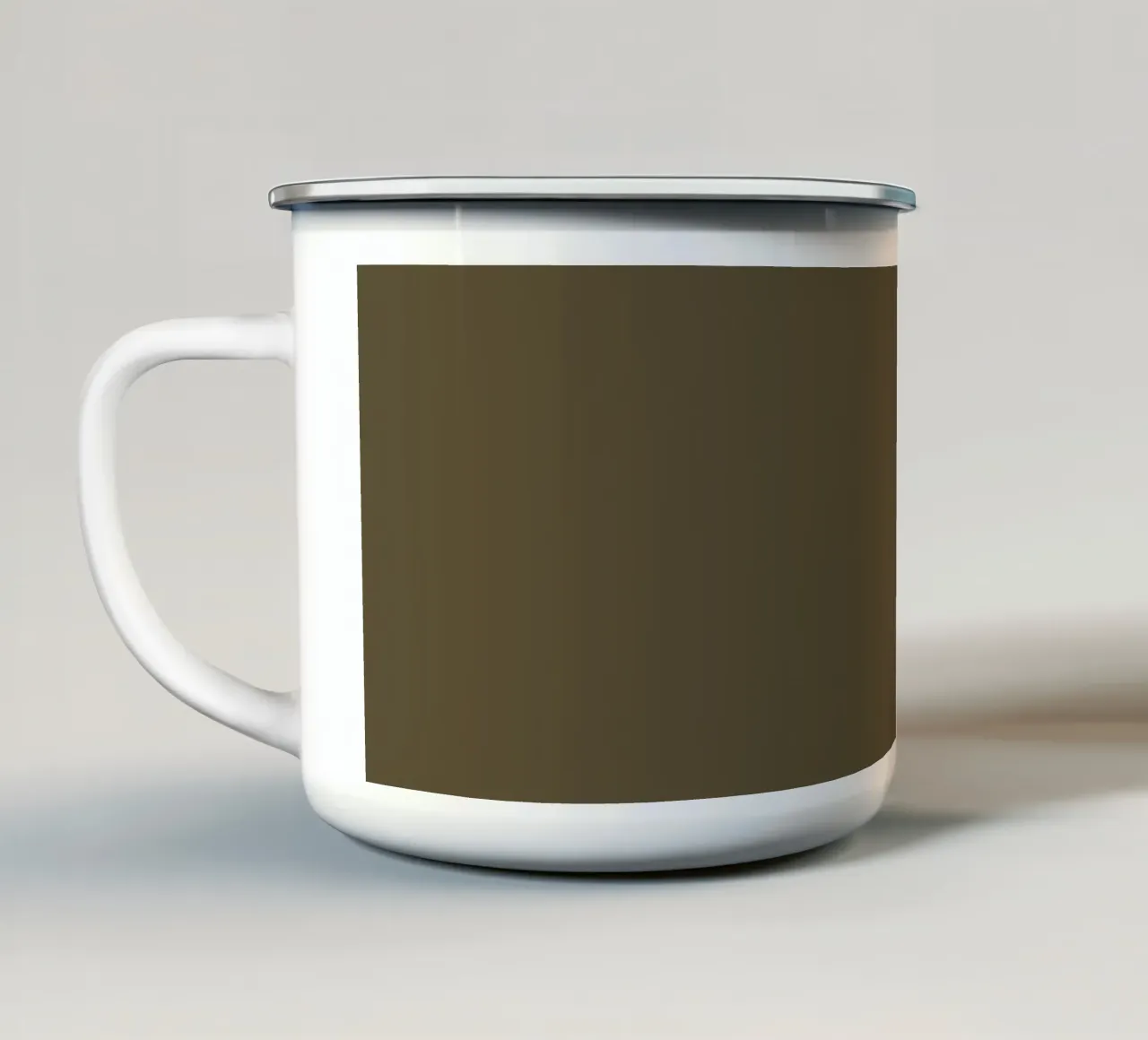 Ciao Cacao tazza in smalto da PurePeachStudio
