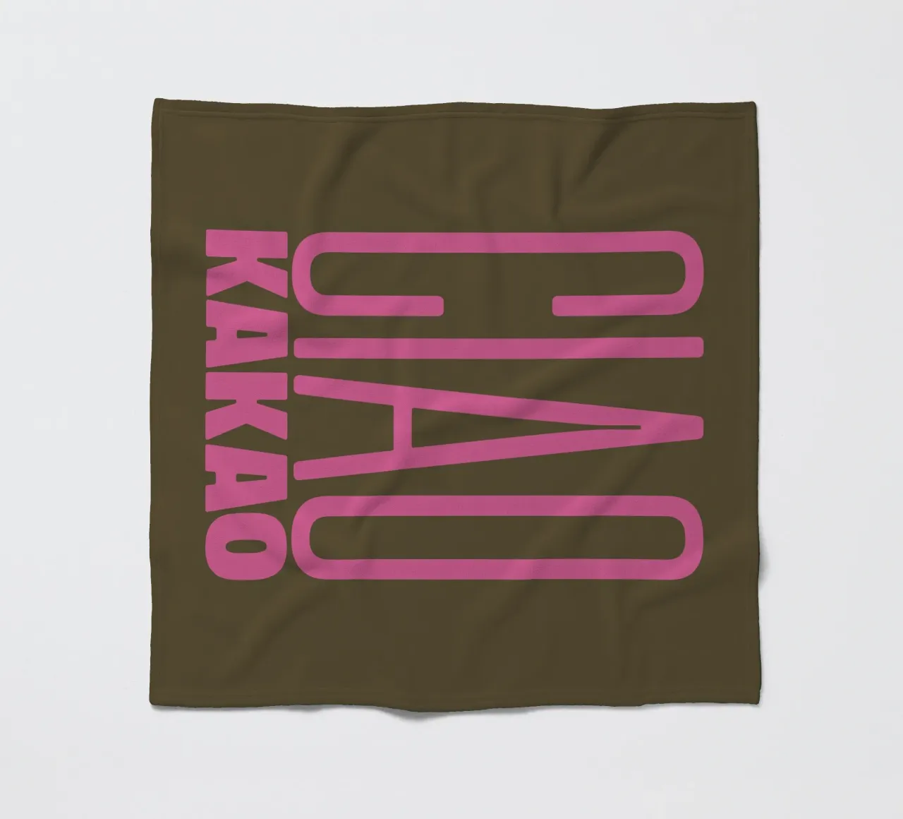 Ciao Cacao coperta in pile da PurePeachStudio