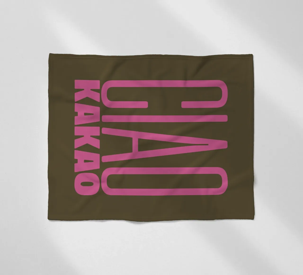 Ciao Cacao coperta in pile da PurePeachStudio