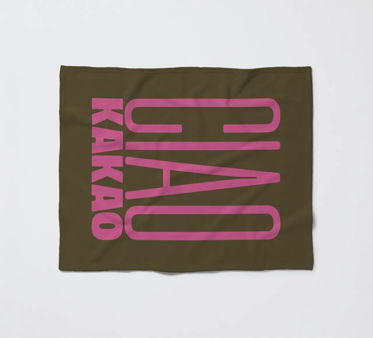 Ciao Cacao coperta in pile da PurePeachStudio