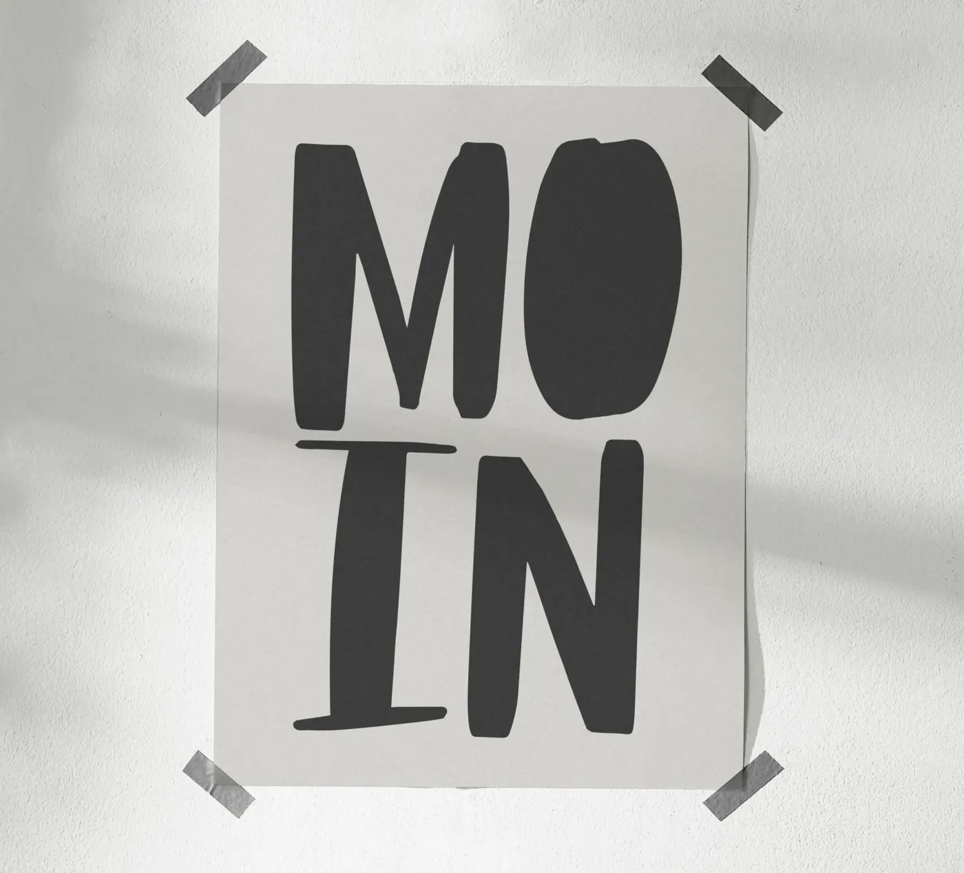 Moin poster van PurePeachStudio