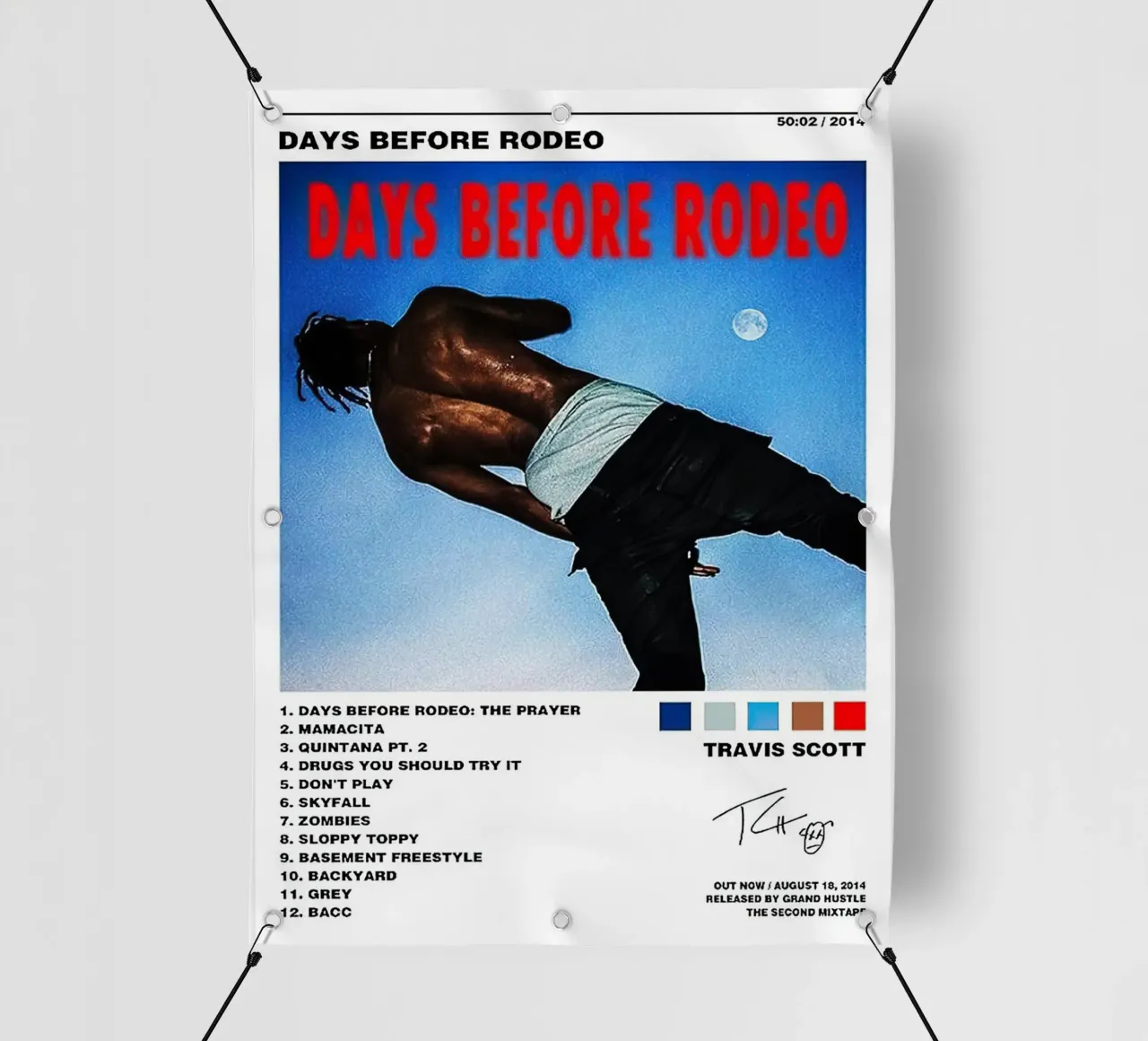 Travis Scott Days Before Rodeo telo in pvc da Raptor Metafora